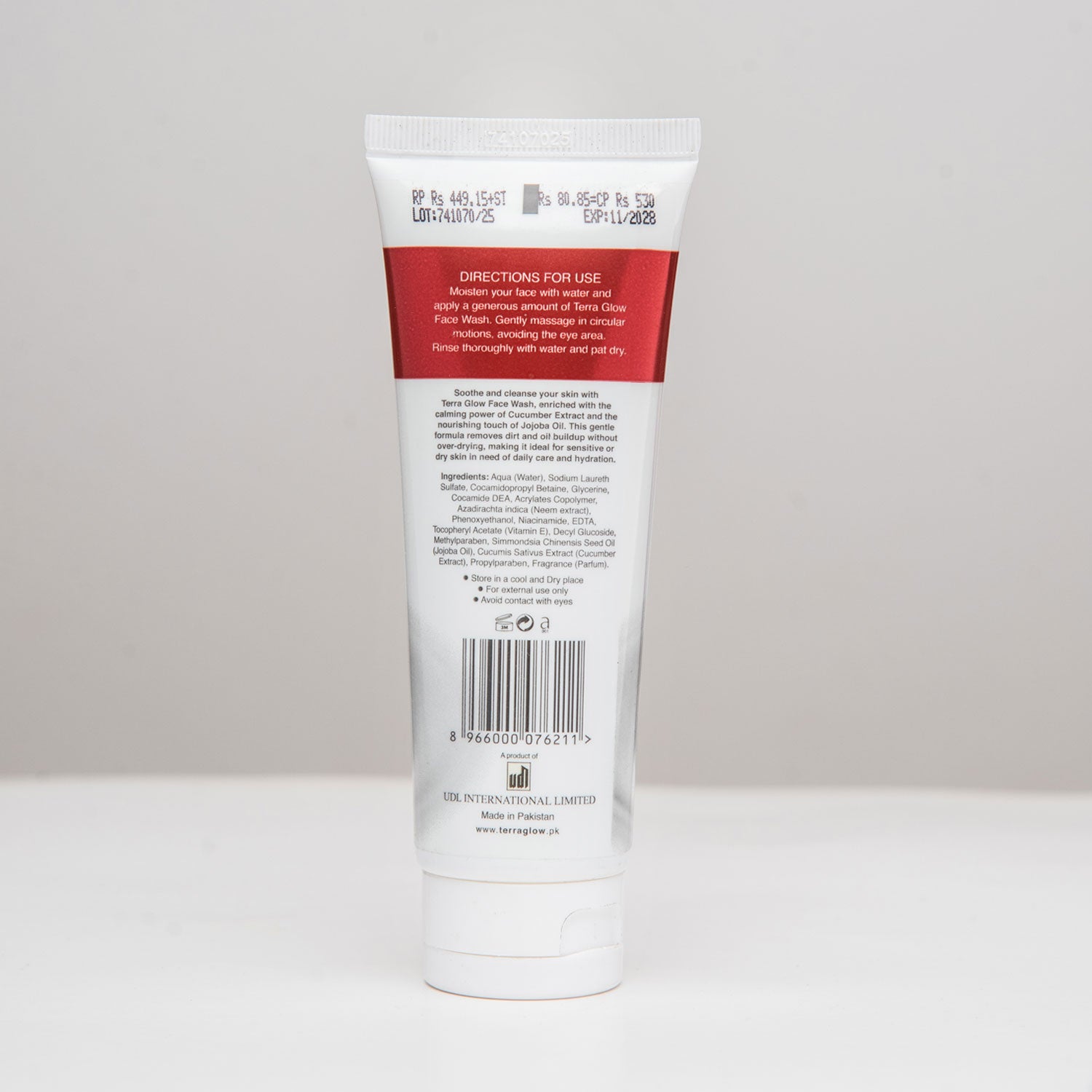 Cucumber Extract & Jojoba Oil Face Wash - 100ml